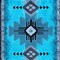 Flash Furniture 2x7 Rustic Turquoise Area Rug ACD-RGC318-27-TQ-GG - alternate 2